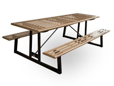 Laser Cut Metal Picnic Tables