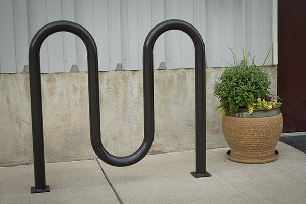 Black Powder Coated Bike Racks